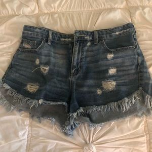 Free people high rise jean short